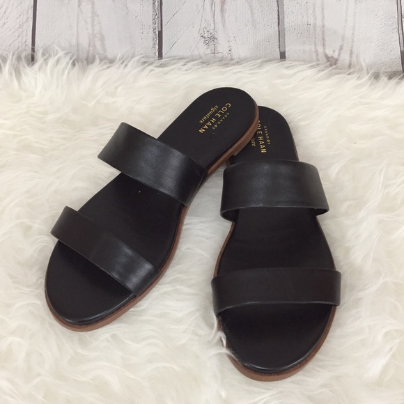 cole haan black sandals